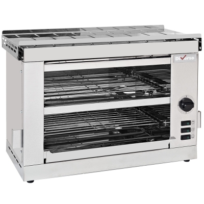 Toaster-salamandre 2 étages, avec minuterie WR-TSE2-D